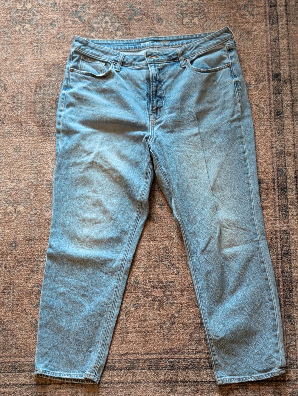 Old Navy Women's Light Blue Straight-Leg Jeans